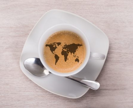 Coffee With World Map